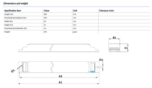 Fuente de Alimentación LED PHILIPS Xitanium 150W 0.2-0.7A 300V IXt TD 230V No Aislada, Regulable DALI, Carcasa de Plástico, Garantía de 5 Años - Product Image 5