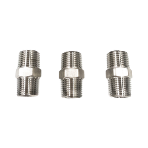 Raccords hydrauliques en acier inoxydable à prix d'usine, filetage mâle droit 1/<span class=keywords><strong>2</strong></span> BSP à 1/4 NPT, raccords de tuyauterie à embout hexagonal ASME ASTM - Product Image 2