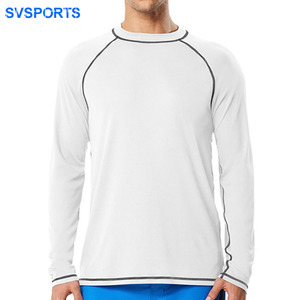 Protección <span class=keywords><strong>Solar</strong></span> nadar camisa UPF 50 + hombres manga larga Rashguard - Product Image 5