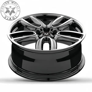 Viaol Nouvelle jante de roue en alliage d'aluminium forgé noir, face usinée, PCD 5x112 5*120, jante de voiture pour BMW <span class=keywords><strong>MINI</strong></span> CABRIO <span class=keywords><strong>JCW</strong></span> Clubman Cooper - Product Image 4