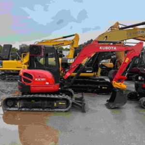 Miniexcavadora Kubota KX161 Usada con Pocas Horas de Trabajo, Excavadora Compacta de 6 Toneladas con Giro Corto, Ahorro de Combustible, Máquina Excavadora Japonesa - Product Image 2