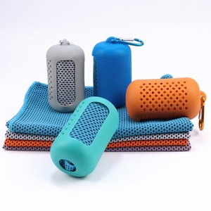 Biểu Tượng Tùy Chỉnh Nhanh Khô Làm Mát Khăn Polyester Thoáng Khí Thể Thao Du Lịch Phòng Tập Thể Dục Golf Tập Thể Dục Bãi Biển Khăn Set Với Silicone Tay Áo - Product Image 1