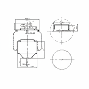 Soffietti, Sospensioni Pneumatiche Adatte per Molle ad Aria IVECO 290.1.450 - Product Image 1