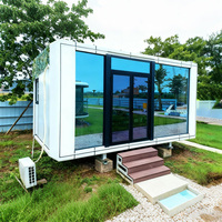 Maison préfabriquée mobile portable, petite, modulaire, en forme de cabane, de conteneur, d'hôtel, de villa, de bureau pour camping, complexe hôtelier