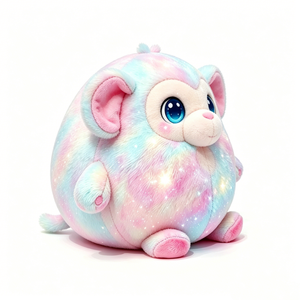 Peluche de Mono Galáctico Personalizable, Animal de Peluche Suave con Degradado Pastel y Destellos de Estrellas - Product Image 3