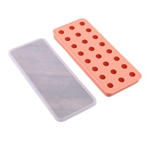 Silikon-Eiswürfelformen Runde Eiswürfelschale Silikon-Eiswürfelbehälter mit Einfacher Entnahme für den Gefrierschrank - Product Image 1