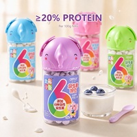 Yaourt à la fraise lyophilisé, probiotique, collation pour bébé et tout-petit, sans additifs, durée de conservation de 12 mois, 22g