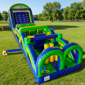 Parcours d'obstacles gonflable personnalisé, course <span class=keywords><strong>de</strong></span> terrain <span class=keywords><strong>de</strong></span> jeu, jeu <span class=keywords><strong>de</strong></span> parcours d'obstacles gonflable excitant pour enfants - Product Image 1