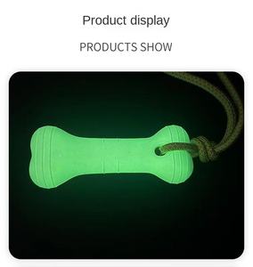 Jouets à mâcher pour chien durables et interactifs qui brillent dans le noir, en forme d'os, en mousse EVA écologique, couleurs personnalisables, utilisation quotidienne - Product Image 2
