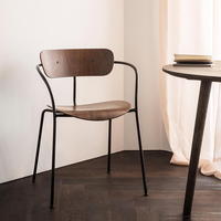 Chaise de salle à manger en fer forgé SHANMU Iron Master Designer Praying Mantis, multifonctionnelle, moderne, minimaliste, style nordique, pour restaurant