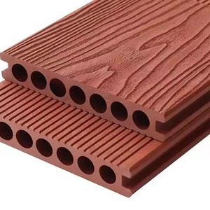 Planches de terrasse extérieures en composite bois-plastique 3D embossé pour jardin et piscine - Product Image 2