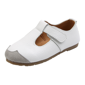 Jolies chaussures de princesse classiques à semelle souple pour filles, chaussures d'école en cuir noir confortables pour enfants - Product Image 1