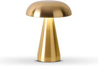 Lampe de table en métal sans fil Contrôle tactile 3 couleurs Lumière rechargeable Luminosité à 3 niveaux Décoration de chambre Lampe de bureau LED portable
