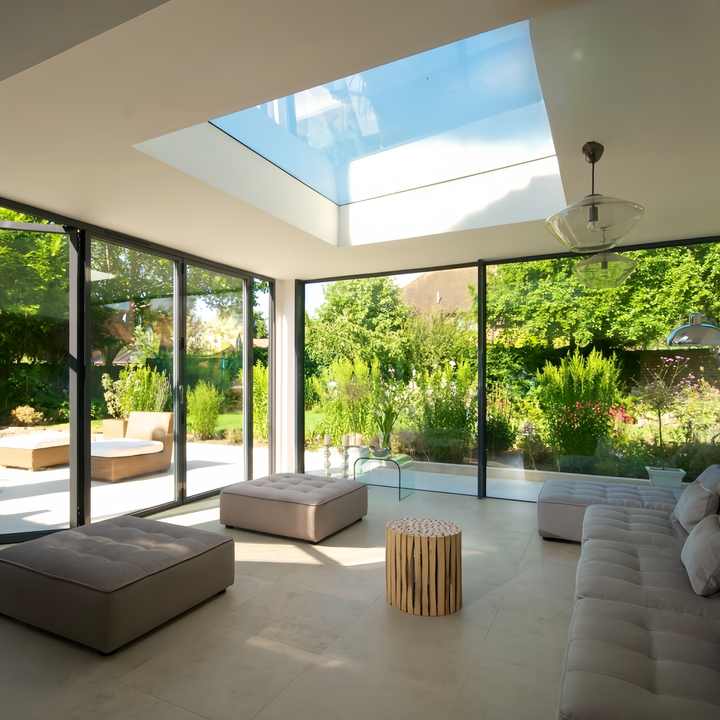 Customized Aluminum Blue Sky Window Natural Light Roof Panels Led Artificial Skylight Skylight Roof Window for Sale