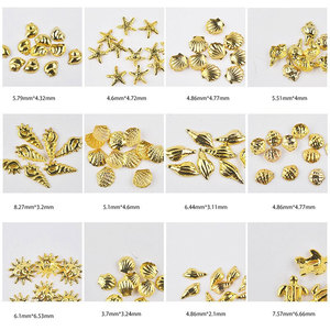 Adornos Metálicos para Uñas Serie Océano, Remaches, Estrellas de Mar, Conchas, Decoraciones Marinas, Caja de Accesorios para Manicura - Product Image 3