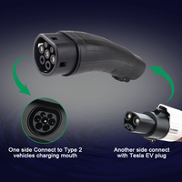 Pour Tesla Type2 convertisseur connecteur de charge pour Tesla à IEC62196 Type 2 EV chargeur adaptateur véhicule électrique adaptateur de charge