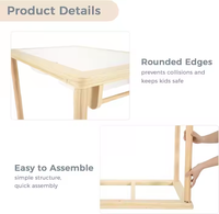Personnalisation Style Classique Bois de Pin Bambou Style Naturel Grand Plateau de Table Sensoriel d'Intérieur Bureau d'Étude pour Enfants Vente en Gros