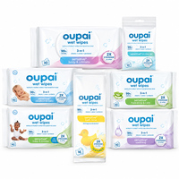 12 paquets de 60 lingettes pour bébé, formule pure, testées sans chlorure de benzalkonium, lingettes sans plastique