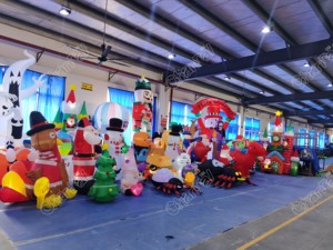 Tùy chỉnh Hawaii Surf Santa Claus Xmas sân trang trí Giáng sinh inflatables để bán - Product Image 4