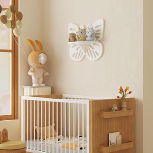 Étagère murale en forme de papillon, présentoir mural mignon pour chambre d'enfant, <span class=keywords><strong>petite</strong></span> étagère décorative murale, rangement de décorations - Product Image 6