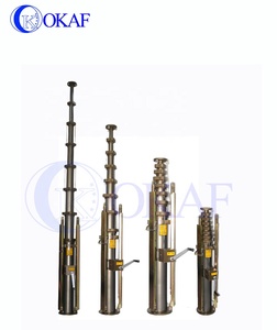 Mástil Telescópico Manual OKAF de Aleación de Aluminio con Manivela, Capacidad de Carga de 20 kg, para CCTV, Telecomunicaciones, Luces LED, Antena, <span class=keywords><strong>Torre</strong></span> de 19 m/<span class=keywords><strong>s</strong></span> - Product Image 5