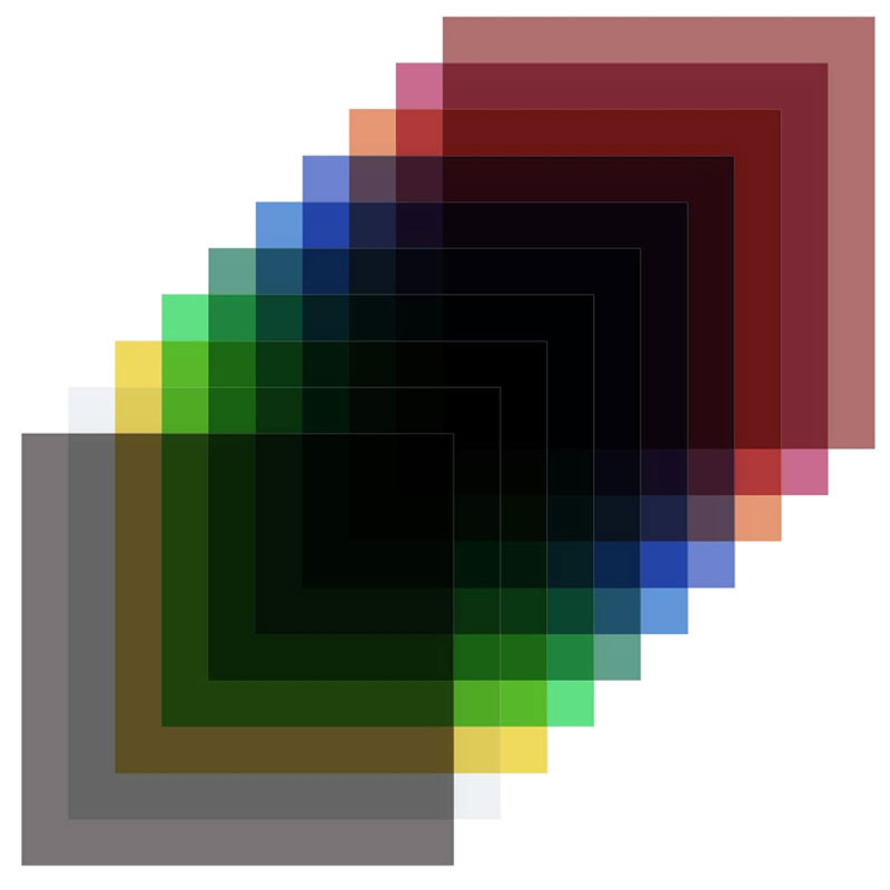 Color personalizado-translúcido