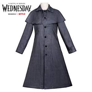 Costume de cosplay Wednesday Season 2, Halloween, jeu de rôle, drame américain, personnage principal de la <span class=keywords><strong>famille</strong></span> <span class=keywords><strong>Addams</strong></span>, Echo, TV/film, polyester - Product Image 5