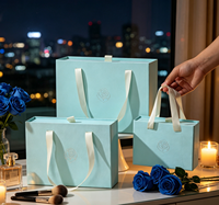 Coffret à bijoux de luxe avec logo personnalisé, tiroir coulissant, sac en papier, boîtes cadeaux recyclables pour l'emballage de bagues et de colliers