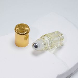 Botellas de Perfume de Lujo de 3ml y 6ml, Botellas de Vidrio Octagonales con Bola de Acero para Roll-on - Product Image 2