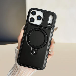 GS Popular Etuis de téléphone portable en cuir de luxe personnalisés pour iPhone 17 Air 17 <span class=keywords><strong>Pro</strong></span> 17 <span class=keywords><strong>Pro</strong></span> Max Etui en cuir avec support magnétique - Product Image 1