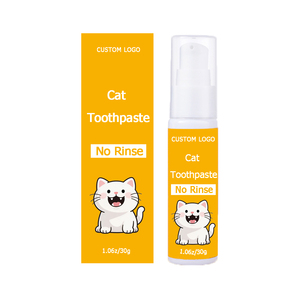 Kit pasta gigi kucing Oem, dengan sikat gigi & silikon jari perawatan gigi aman untuk kucing, napas segar & gigi bersih - Product Image 4