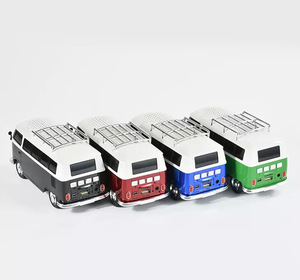 WS-266 không dây <span class=keywords><strong>mini</strong></span> kích thước cổ điển màu xanh răng xe buýt hình dạng TF USB FM AUX rảnh tay <span class=keywords><strong>LED</strong></span> ánh sáng xe hình dạng đài phát thanh TWS Loa - Product Image 6