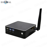 Mini PC EGLOBAL Fan con Intel Core F2N-i3-7167U, DDR3L, MSATA SSD, Win10, Nuc, VGA, HD, WiFi, Gigabit LAN, Linux