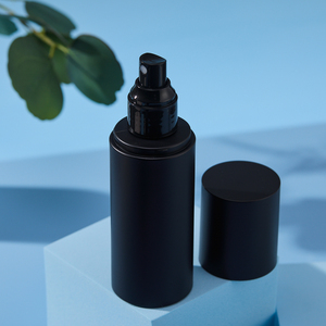 Flacon cosmétique rechargeable carré noir en plastique givré, flacon de brume pour cheveux, 4 oz, 120 ml, flacon pulvérisateur - Product Image 4