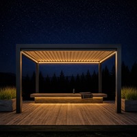 Pergolas à toit à lames orientables pour extérieur, balcon, jardin, cour – Fournisseur d'auvents et structures d'ombrage