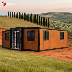 Maison modulaire de luxe de <span class=keywords><strong>20</strong></span> 30 40 pieds Maison de jardin préfabriquée à deux étages <span class=keywords><strong>4</strong></span> 5 chambres 2 chambres à coucher Conteneur extensible Salon Centre commercial - Product Image 1