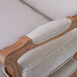 Moderna Poltrona Divano per il Tempo Libero per Soggiorno, Sala da Pranzo <span class=keywords><strong>e</strong></span> Uffici con Rivestimento Sfoderabile in Velluto <span class=keywords><strong>e</strong></span> Lino dal Design d'Accento - Product Image 5