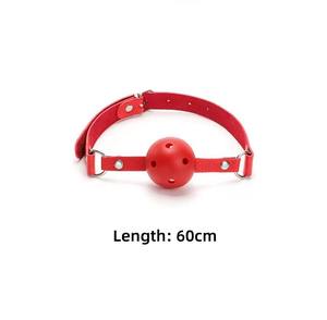 Grosir 10 buah Borgol merah hitam Model SM043 produk seks perlengkapan perbudakan mainan kit untuk pasangan - Product Image 6