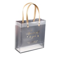 Sac fourre-tout Transparent en plastique PP avec LOGO personnalisé, emballage en PVC, sac cadeau Transparent, vente en gros
