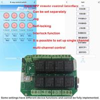 Tuya 8 Way Relay Switch Module 8 Channel DC 7-27V WiFi/Zigbee Wireless Smart Home Remote Control Switch with RF 433MHZ