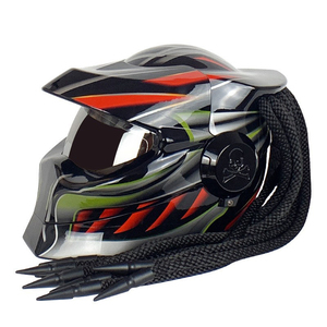 新デザインABSフルフェイスヘルメットプレデター大人用ユニセックス自転車ヘルメットバイクヘルメットロボットオートバイヘルメット - Product Image 2