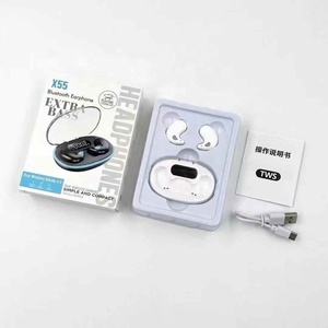 OEM logotipo personalizado X55 True Wireless Earbuds BT5.3 Auriculares Deportes TWS Impermeable Mini Ear Pods - Product Image 3