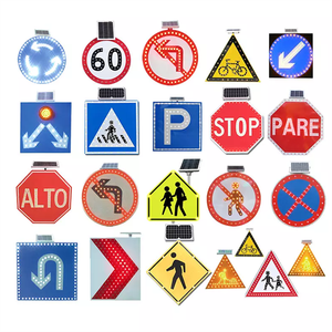 Panneau de signalisation routière personnalisé en aluminium réfléchissant, prix d'usine, signalisation de sécurité, signalisation routière, signalisation de stationnement, signalisation de limitation de vitesse - Product Image 1