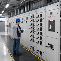 Armoire de compensation de puissance réactive en métal, coffret de distribution de condensateurs 0,4 kV, vente directe usine