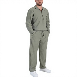 Survêtement de sport respirant et élégant pour homme, grande taille, automne, séchage rapide, tenue d'entraînement 2-en-1, écologique - Product Image 1