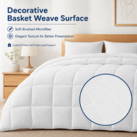 Couette blanche de qualité professionnelle pour fabricant OEM, taille personnalisée, pour hôtels, toutes saisons (été, hiver), insert de couette.