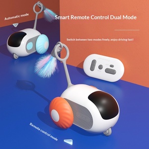 Mainan Kucing Interaktif Remote Control - Robot Pintar Penggoda Bulu dengan Rotasi 360 Derajat dan Mode Mengemudi Otomatis untuk Anak Kucing di Dalam Ruangan - Product Image 1