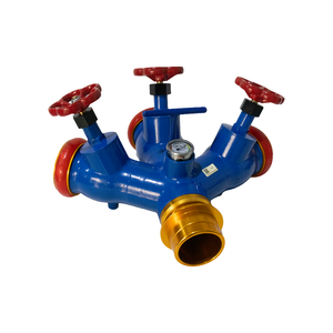 Volla Válvula Divisora de Agua para Manguera Contra Incendios de 3 Vías con Manómetro, Válvula en Y de Aluminio 6061 con Estabilización de Flujo de Alta Presión de 2.5 MPa - Product Image 3