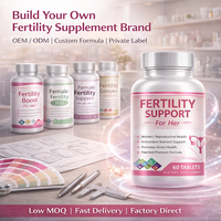 Complément alimentaire naturel pour la fertilité féminine, comprimés pour la santé des ovaires, la qualité des ovules, antioxydant, marque personnalisée, vente en gros
