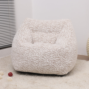 कमरे में रहने वाले फर्नीचर नई डिजाइन Beanbag कुर्सी नरम तेंदुए अनाज फोम सोफे के लिए वयस्क बच्चों फोम कुर्सी फोम सोफे बोरी - Product Image 2